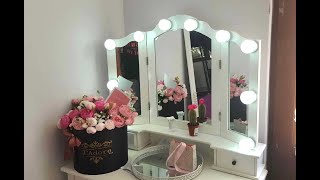 DIY How to install LED lights on a vanity mirror for makeup table [upl. by Adnaral]