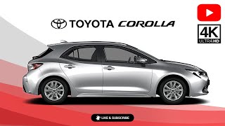 Toyota Corolla  Official Colors quotanimatedquot 4K [upl. by Ahsenod622]