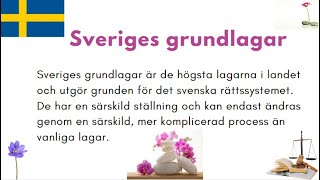 Sveriges grundlagar [upl. by Leirvag]