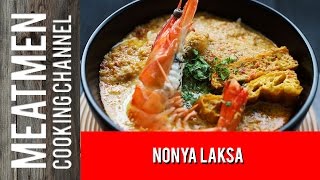 Peranakan Food Singapore Nonya Laksa Recipe  娘惹叻沙 [upl. by Homer921]