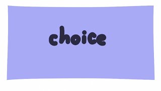 Choice Meme [upl. by Ardnuhsor130]