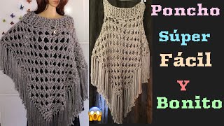 💓Poncho Tejido En Crochet Paso a Paso [upl. by Enaxor481]