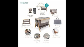 Tutti Bambini CoZee® Bedside Crib  มาตรฐานวัสดุของ CoZee® Bedside Crib เตียงวางข้างเตียงแม่ โคซี่ [upl. by Yblocaj189]