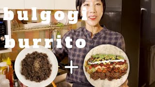 Korean Beef Bulgogi Burrito 불고기 부리또 Recipe  Cooking with Jane [upl. by Idalia]