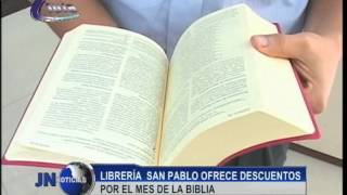 010915 Librería San Pablo ofrece descuentos por el mes de la Biblia [upl. by Cherin]