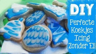 PERFECTE KOEKJES GLAZUUR  ROYAL ICING RECEPT 😋 zonder ei of glycerine DAG 13 DIYVEMBER [upl. by Akemeuwkuhc]