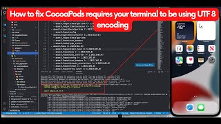 How to fix CocoaPods requires your terminal to be using UTF 8 encoding [upl. by Estella444]