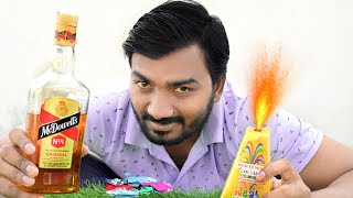 McDowells No1 or Diwali Anar koti amp Balloon Ka Dhamaka New Video Crazy video experiment [upl. by Rugg455]