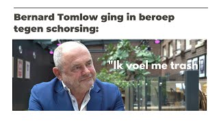 Bernard Tomlow ging in beroep tegen schorsing quotIk voel me trashquot [upl. by Donal692]