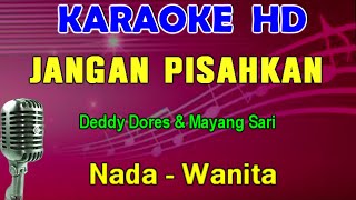 JANGAN PISAHKAN  KARAOKE Nada Wanita  Slowrock [upl. by Mercorr45]