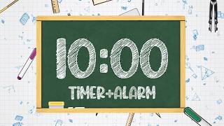 10 Minute Classroom Timer  No Music ⏰ [upl. by Karyl184]