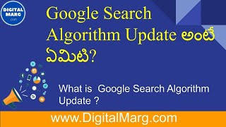 What is Google Search Algorithm Update in telugu [upl. by Abbi]