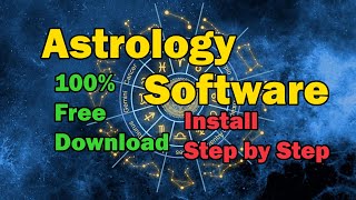 🌌Astrology Software 100 Free Download Install StepbyStep  කේන්දර ජොතිශ්‍ය මෘදෘකාංග  Kendara 🌟 [upl. by Marillin]