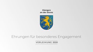 Ehrung für gesellschaftliches Engagement für ZIEGLER [upl. by Lledyl]