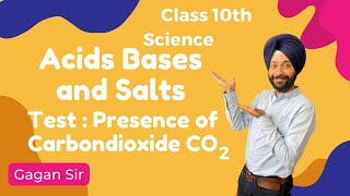 Test the presence of Carbon dioxide  Acid Bases and Salts  Class 10th Science  Gagan Sir [upl. by Accber]