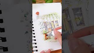 Loose Sketch Tutorial markertutorial urbansketch [upl. by Euphemiah688]