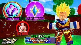 Unwordly Beings Zone Speedrun 2 Units No Kid Buu  ASTD [upl. by Ortrud]