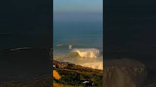 Giant waves in Nazare Portugal [upl. by Pavyer432]