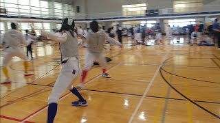 2024 Yellow Jacket Open Div III Foil  Stevie Pool Bout 3 [upl. by Esilehc]