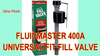 Save water amp STOP running toilet  Fluidmaster Fill Valve 400A [upl. by Ivad]