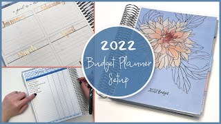 2022 Budget Planner Setup in my Erin Condren Monthly Planner [upl. by Pan]