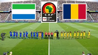 Sierra Leone vs Chad  AFRICA CUP OF NATIONS QUALIFICATION 2025 [upl. by Holna]