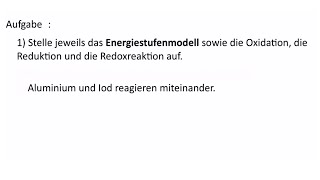 Chemie Redoxreaktionen und Energiestufenmodell [upl. by Ingraham]