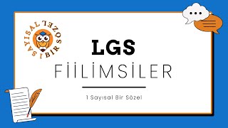 1  LGS TÜRKÇE FİİLİMSİLER 1 [upl. by Minni]