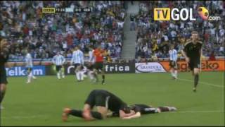 Germany vs Argentina 3rd July 2010 40 Highlights english commentator [upl. by Sesmar]