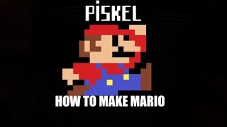 PIXEL ART TUTORIAL HOW TO DRAW MARIO IN PISKEL [upl. by Jezrdna947]