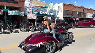 Walking to Gas Monkey Garage Bar and Grill Sturgis [upl. by Eleonore]