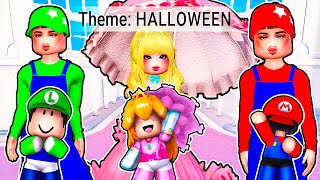 We play DRESS TO IMPRESS NEW HALLOWEEN UPDATE with our BABY PLUSHIES [upl. by Alex]