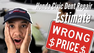 2017 Honda Civic Door  Paintless Dent Repair  Washington DC  4K [upl. by Goulder]