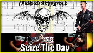 Avenged Sevenfold Seize the day Guitar Cover With Tab [upl. by Nanfa260]