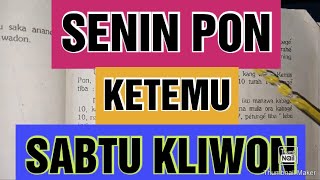 WETON JODOH SENIN PON DAN SABTU KLIWON [upl. by Wilmar]