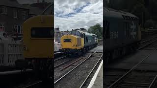 D7628 ‘Sybilla’ and 37264 race into Grosmont [upl. by Nallaf]