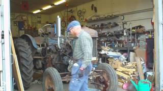 Fordson Major E27N First start in 40years [upl. by Yntruoc]