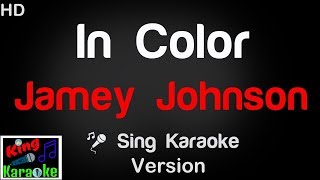 🎤 Jamey Johnson  In Color Karaoke Version  King Of Karaoke [upl. by Ainoda]