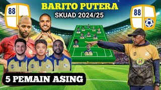 SKUAD BARITO PUTERA 2024 TERBARU Bersama 5 Pemain Asing Baru [upl. by Manvel917]