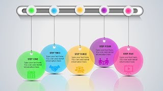 Colorful Hanging options infographic slide in PowerPoint [upl. by Deeann285]