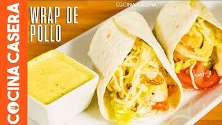 Wraps de Pollo con Salsa de Yogur al Curry [upl. by Engelbert]