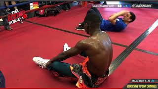 Camp Life Guillermo Rigondeaux Lomachenko vs Rigondeaux Post Workout Stretch Routine [upl. by Peh]