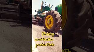 tractor grader blade finisingconstructionequipment youtubeshorts roadconstruction equpment [upl. by Vitek]