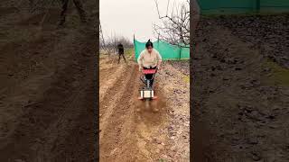 Mountain slope special microtillage machine Weeding rotary tillage ridge backfilling ✨ [upl. by Aicilf]