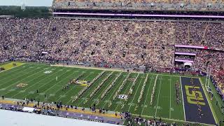 LSUs Golden Band from Tigerland performs first pregame in Tiger Stadium of 2024 football season [upl. by Darelle]