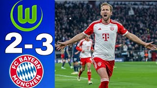 Wolfsburg vs bayern munich 23 Football highlights today [upl. by Wesle560]