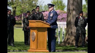 Memorial Day 2021 at the Netherlands American Cemetery at Margraten [upl. by Roxy]