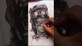 The Sfumato Technique  Leonardo Da Vinci sketchartist sketchart portraitart art portraitdraw [upl. by Girhiny167]