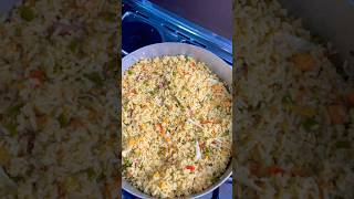 Nigerian fried rice nigerianfood nigerianfriedrice jollofrice rice youtubeshorts food cook [upl. by Alguire]