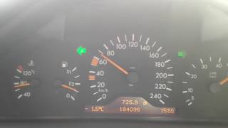 Mercedes w210 E240 classic 1998 acceleration 0100 kmh [upl. by Prospero344]